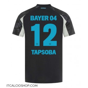Bayer Leverkusen Edmond Tapsoba #12 Terza Maglia 2024-25 Manica Corta